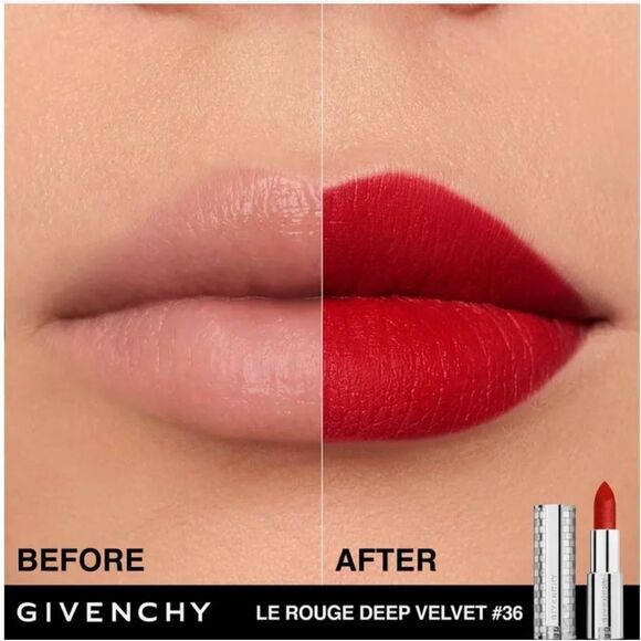 Givenchy Le Rouge Deep Velvet Matte Lipstick Full Size NWOB - Picture 4 of 7